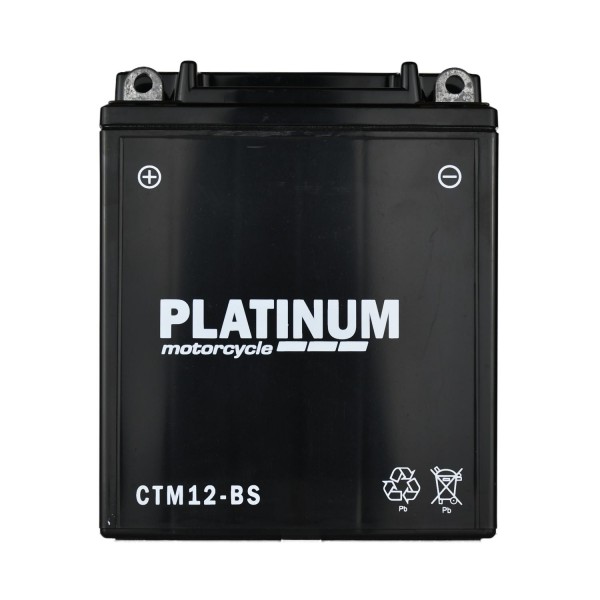 Platinum CTM12-BS AGM Motorcycle Battery