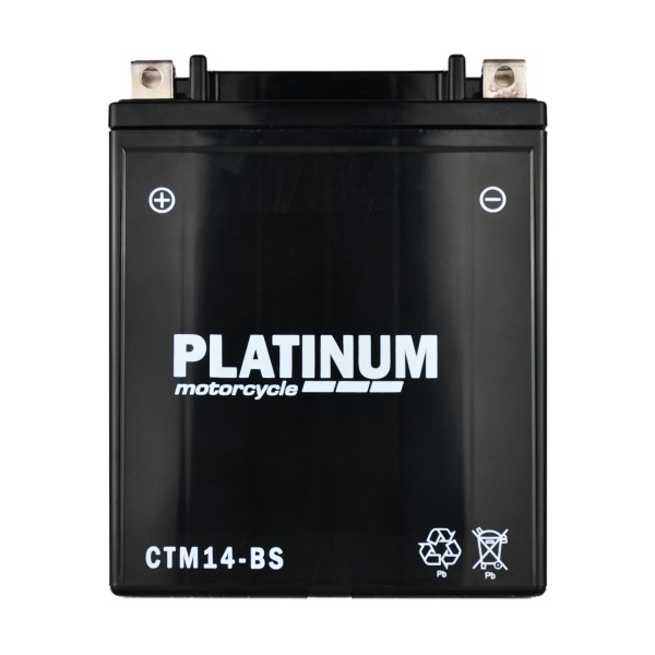 Platinum CTM14-BS AGM Motorcycle Battery