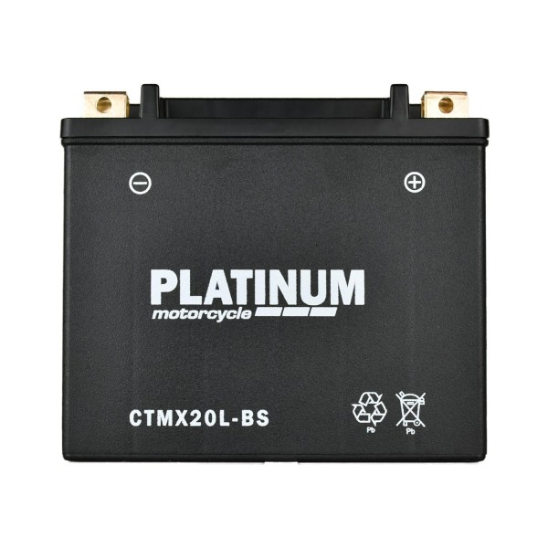 Platinum CTMX20L-BS AGM Motorcycle Battery