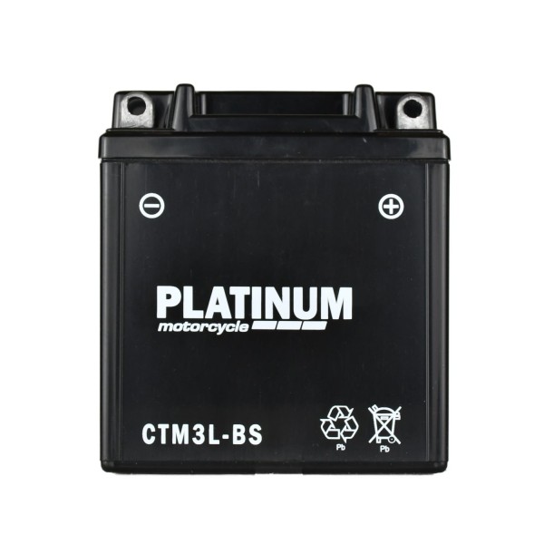 Platinum CTM3L-BS Motorcycle Battery