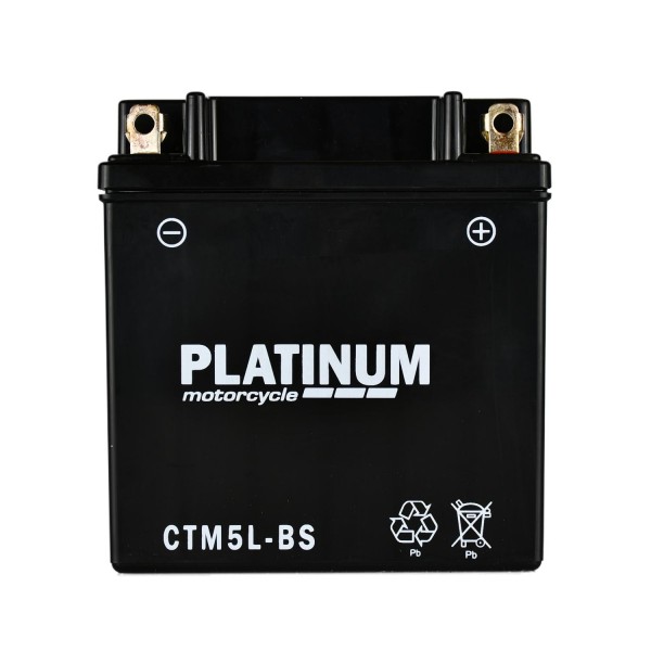 Platinum CTM5L-BS AGM Motorcycle Battery