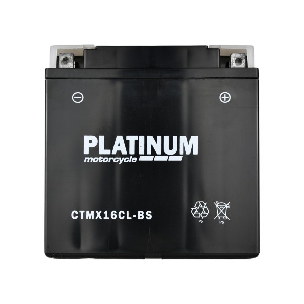 Platinum CTMX16CL-BS AGM Motorcycle Battery