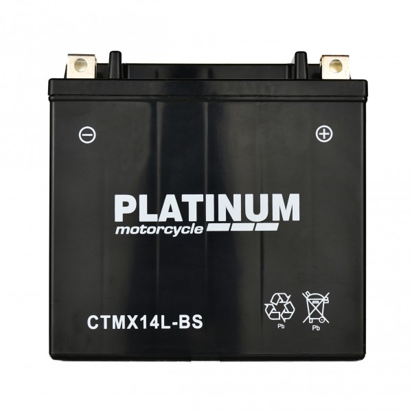 Platinum CTMX14L-BS AGM Motorcycle Battery