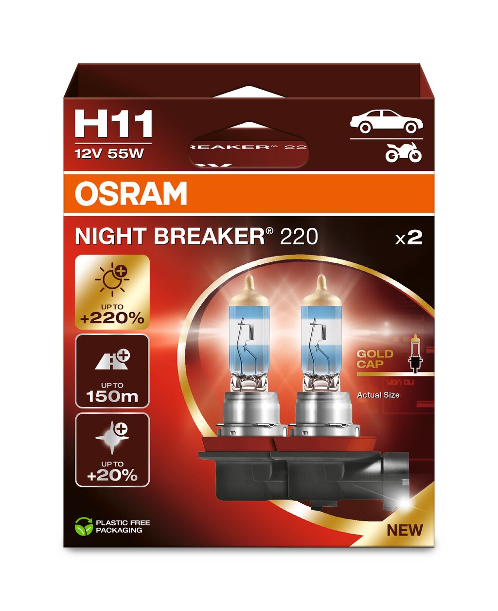 Osram Bulb, cornering light / Bulb, daytime running light / Bulb, front fog light / Bulb, headlight / Bulb, spotlight