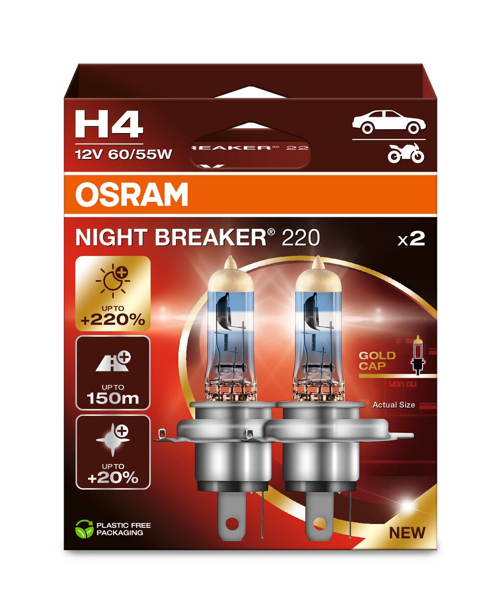 Osram 64193NB220-2HB Bulb, front fog light / Bulb, headlight / Bulb, spotlight