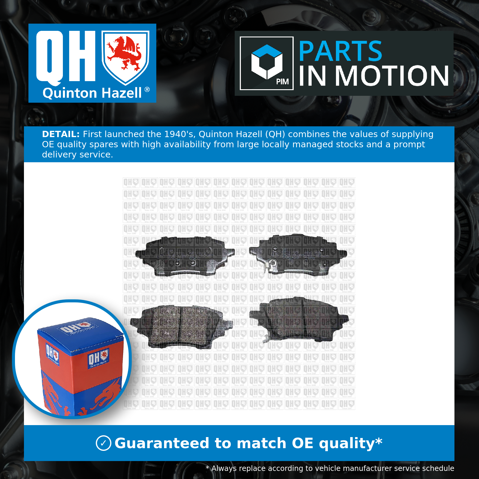 Quinton Hazell Brake Pads Set BP1982 [PM2136386]
