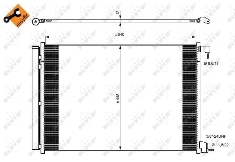 NRF Air Con Condenser 350082 [PM1542820]