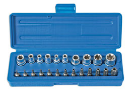 Laser 3081 Star Socket And Bit Set 23pc