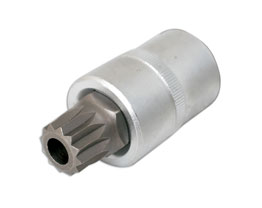 Laser 2493 Spline Bit M16 1/2inch Drive T/Proof