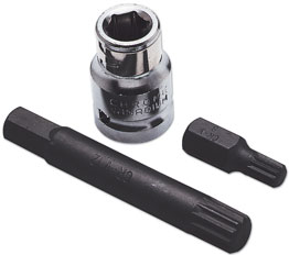 Laser 0329 Spline Bit Set - 1/2 Inch D 3pc