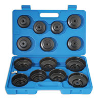 Laser 3222 Oil Filter Wrench Set Cup Type 15pc