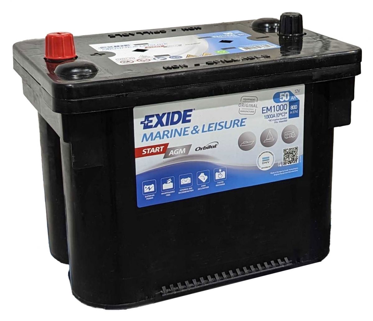 Exide EM1000 AGM Marine Leisure Battery