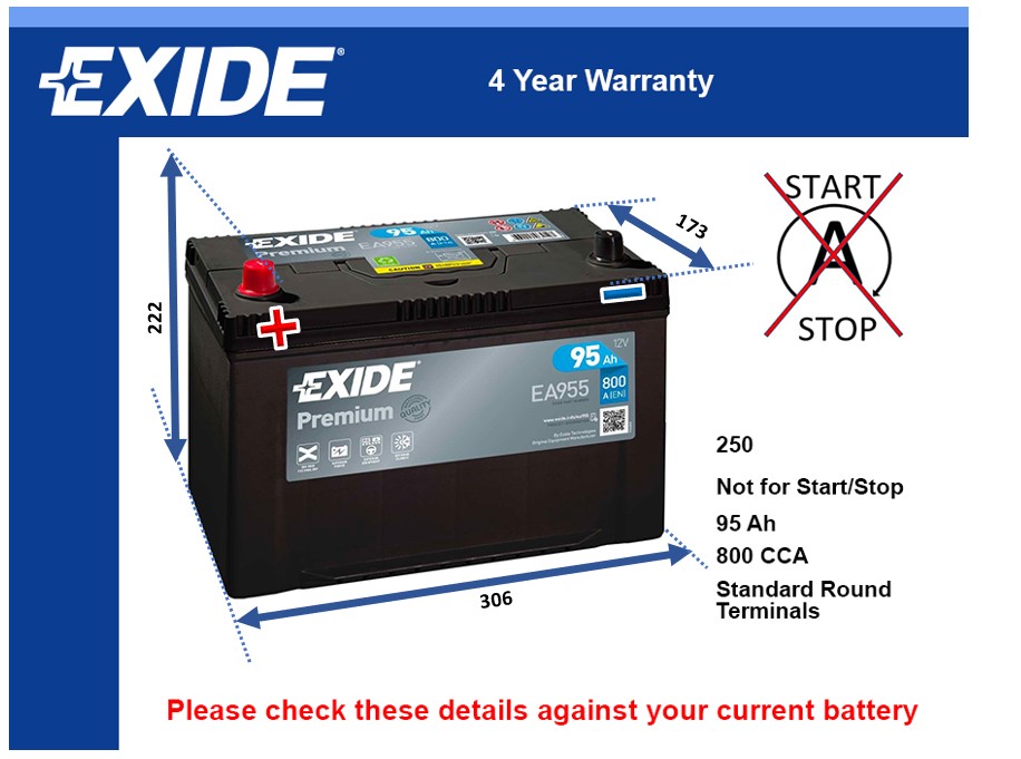 Exide EA955