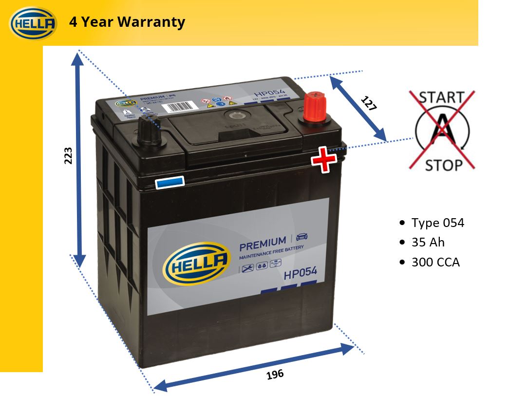 Hella HP054 Car Battery