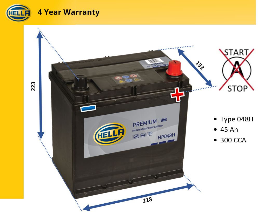 Hella HP048H Car Battery