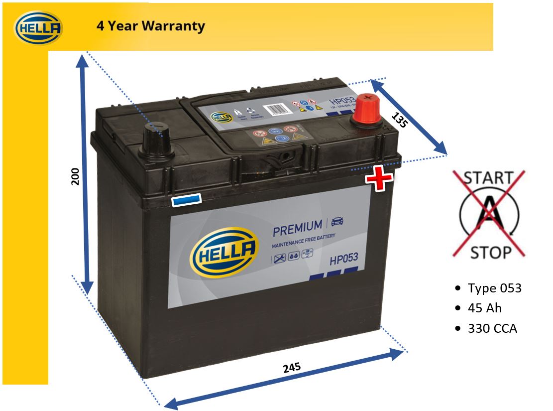 Hella HP053 Car Battery