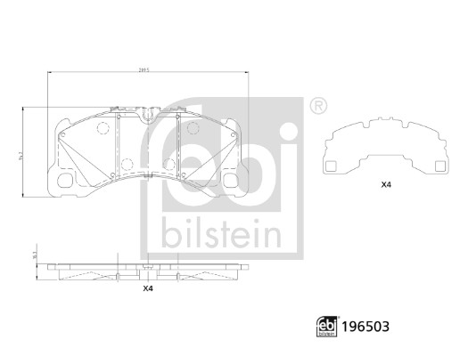 Febi 196503 Brake Pads Set
