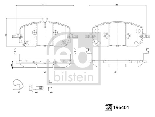 Febi 196401 Brake Pads Set