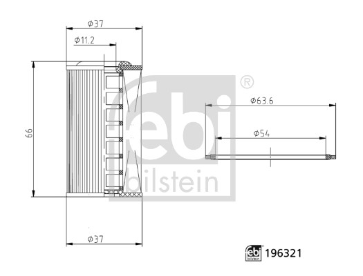 Febi 196321 Automatic GearBox Oil Filter