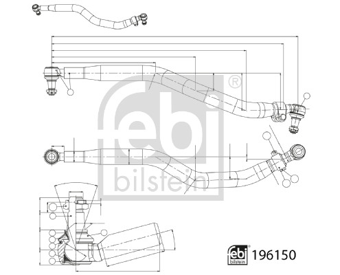 Febi 196150 Centre Rod Assembly