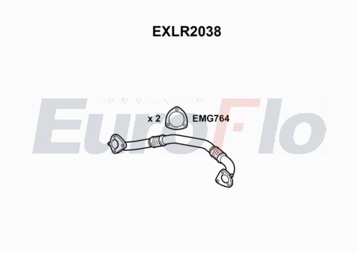 EuroFlo EXLR2038 Silencer Insert, rear muffler