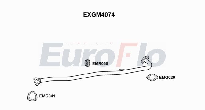 EuroFlo EXGM4074 Silencer Insert, rear muffler
