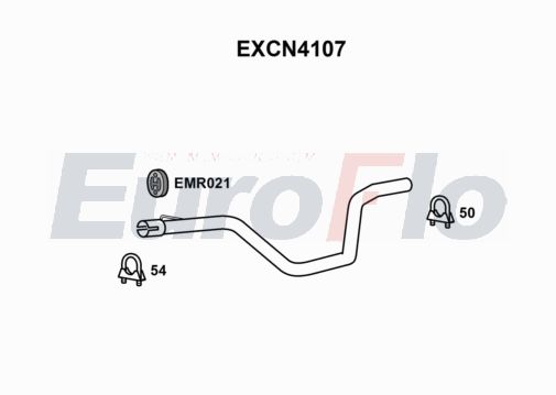 EuroFlo EXCN4107 Silencer Insert, rear muffler