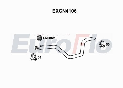 EuroFlo EXCN4106 Silencer Insert, rear muffler