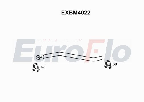 EuroFlo EXBM4022 Silencer Insert, rear muffler