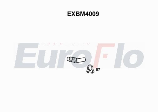 EuroFlo EXBM4009 Silencer Insert, rear muffler