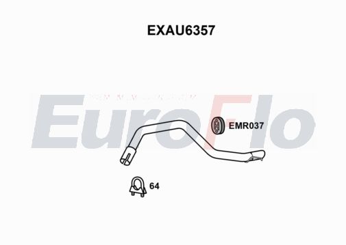 EuroFlo EXAU6357 Silencer Insert, rear muffler