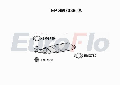EuroFlo EPGM7039TA Diesel Particulate Filter DPF