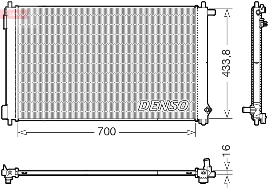 Denso DRM50154 Radiator