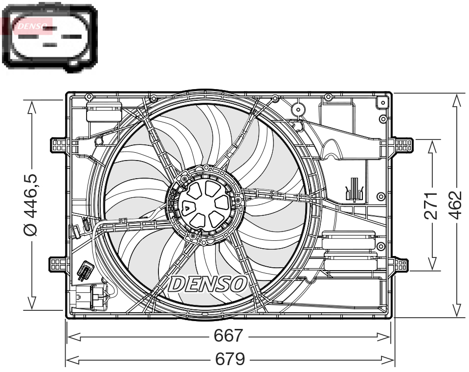 Denso DER32018 Radiator Fan