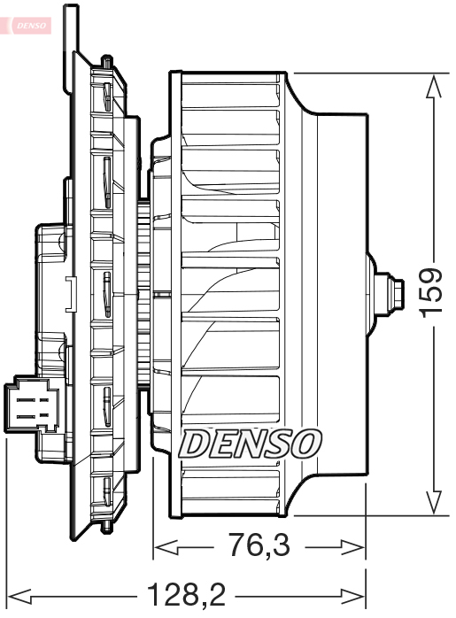 Denso DEA17016 Interior Blower Motor