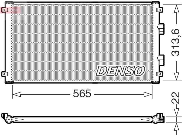 Denso DCN46039 Air Con Condenser
