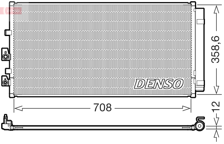 Denso DCN10062 Air Con Condenser