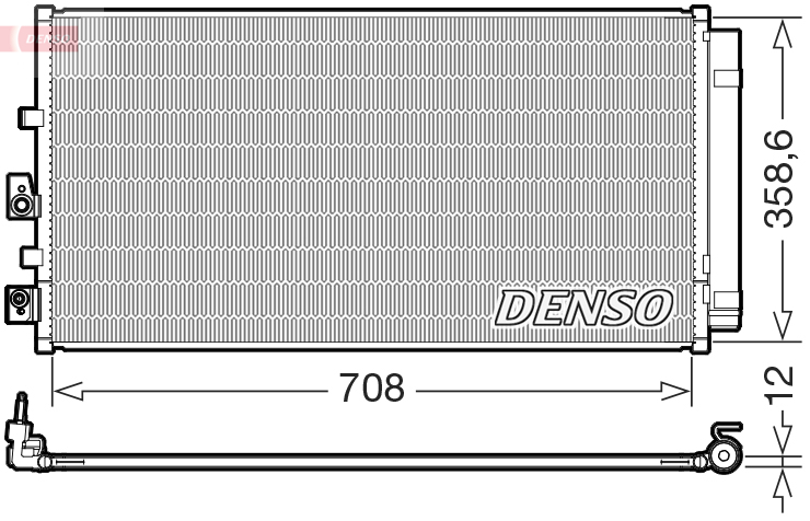 Denso DCN10061 Air Con Condenser