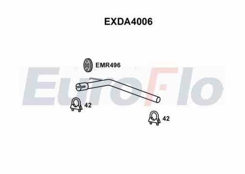 EuroFlo EXDA4006 Exhaust Pipe