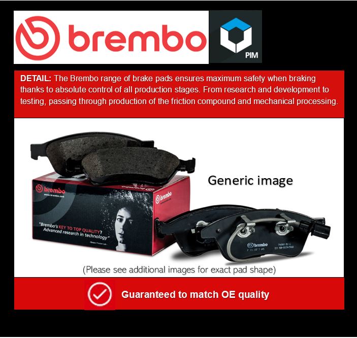 Brembo Brake Pads Set Front P56100 [PM2262202]