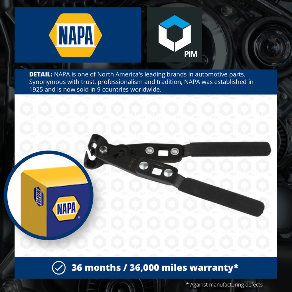 NAPA NCB9102 Ear Clamp Pliers