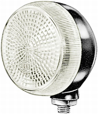 Hella 2PF001648-161 Frt Mkr Lamp White-Merc Round