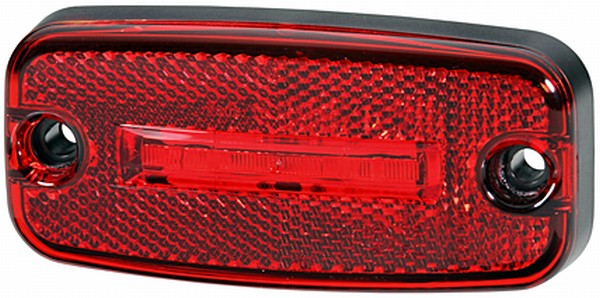 Hella 2TM345600-317 Red Led Mk Lamp 5m Cable 24v