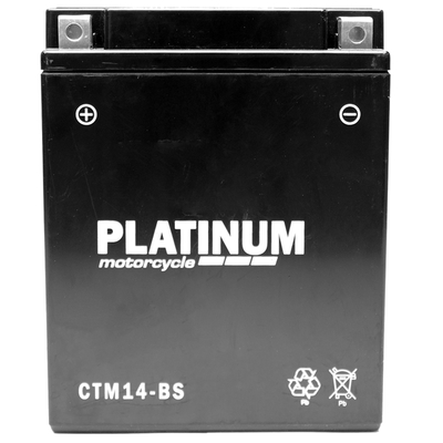 Platinum CTM14-BS AGM Motorcycle Battery