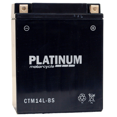 Platinum CTM14L-BS AGM Motorcycle Battery