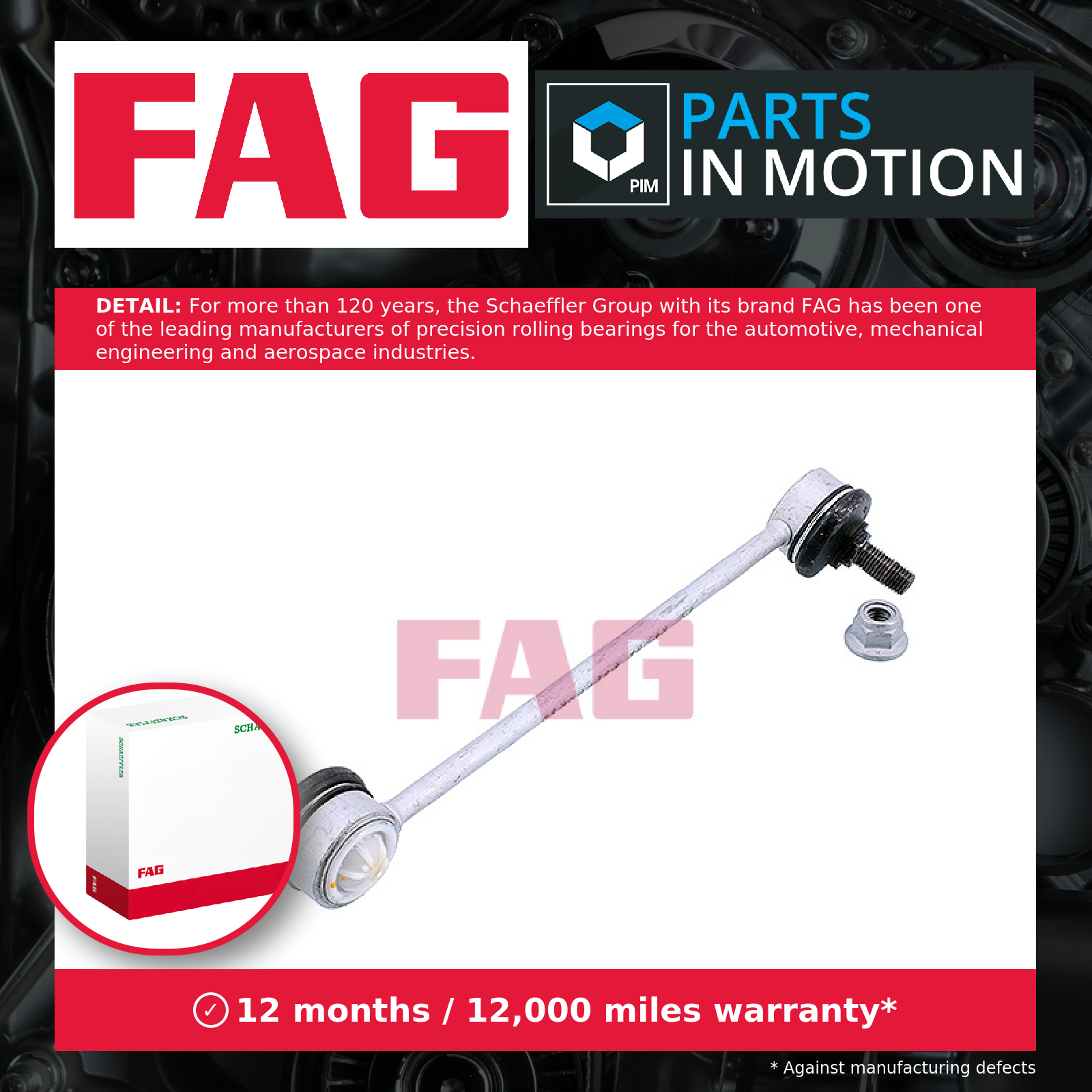 FAG Anti Roll Bar Link Front Left 818051910 [PM1654497]