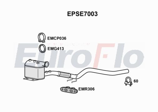 EuroFlo EPSE7003 Diesel Particulate Filter DPF