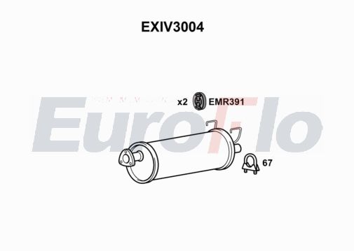 EuroFlo EXIV3004 Exhaust Centre Box