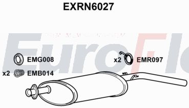 EuroFlo EXRN6027 Exhaust Back / Rear Box