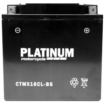 Platinum CTMX16CL-BS AGM Motorcycle Battery